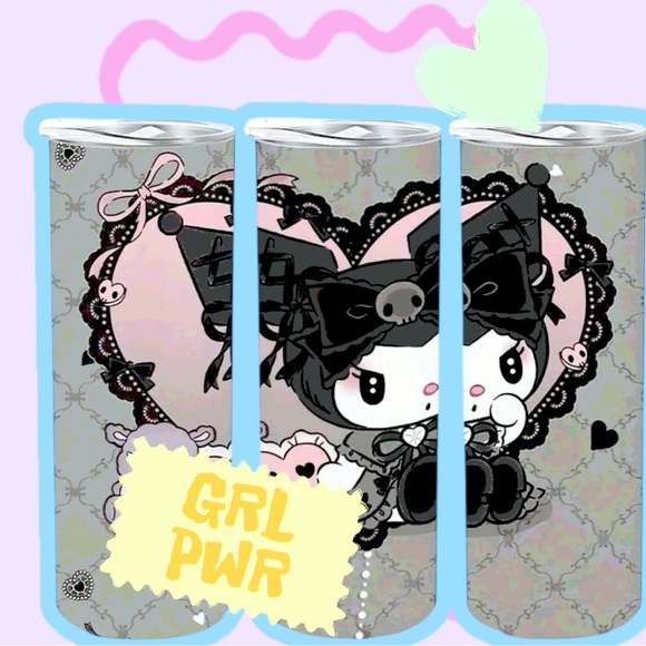 Hello Kitty Other - 🆕 Hello Kitty - Kuromi Skinny Stainless Steel Tumbler with Straw and Lid